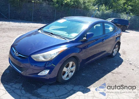 2012 Hyundai Elantra Gls from USA, damaged, VIN 5NPDH4AEXCH113991